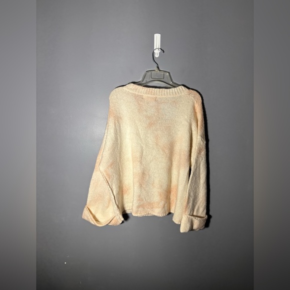 Anthropologie Maggie Tie Dye Bell Sleeve V-Neck Pullover Sweater Size Small - Picture 3 of 5